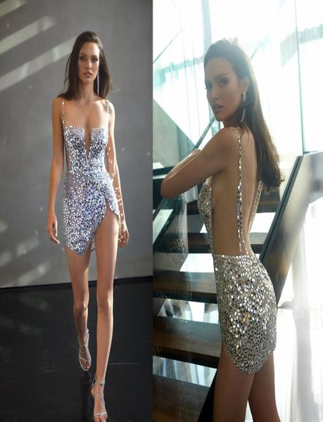 2020 elihav sasson short prom dresses spaghetti bling sequins side split mini cocktail dress evening wear backless formal occ1572262, Black
2020 elihav sasson short prom dresses spaghetti bling sequins side split mini cocktail dress evening wear backless formal occ1572262, Black
