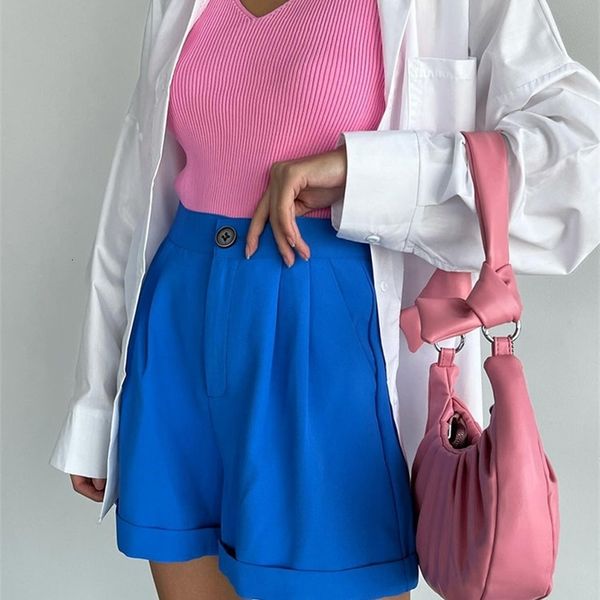 women's shorts classic elegant summer high waist white oversize loose blue suit casual black wide leg for women 2023 230803, White;black
women's shorts classic elegant summer high waist white oversize loose blue suit casual black wide leg for women 2023 230803, White;black