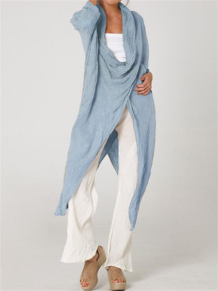 women's blouses shirts celmia autumn women fashion solid blouses vintage long shirts casual cowl neck long sleeve asymmetrical party b, White
women's blouses shirts celmia autumn women fashion solid blouses vintage long shirts casual cowl neck long sleeve asymmetrical party b, White