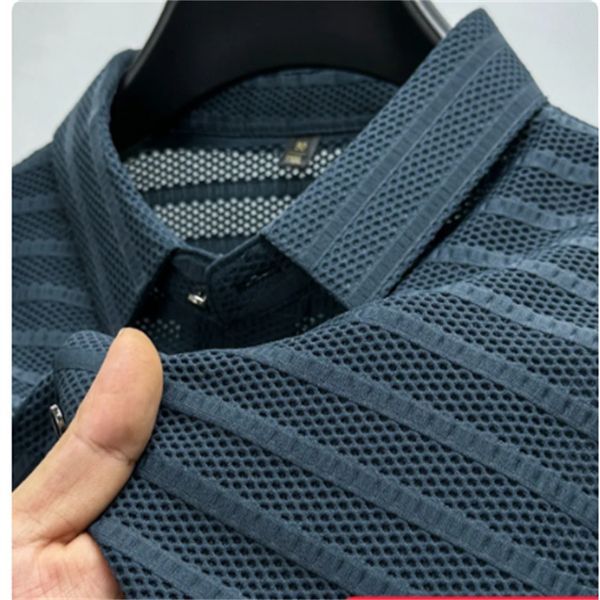 ice silk mesh hollow men's polo shirt 2023 summer fashion breathable loose t-shirt business casual men clothing ropa m-3xl, White;black
ice silk mesh hollow men's polo shirt 2023 summer fashion breathable loose t-shirt business casual men clothing ropa m-3xl, White;black