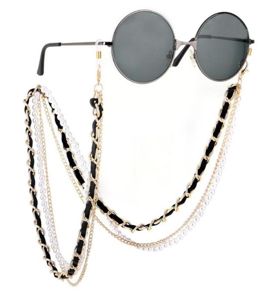 1pc brand designer channel sunny cord white black leather eyeglassessunglassesmask holder string chain strap pearl necklace7507678, Silver
1pc brand designer channel sunny cord white black leather eyeglassessunglassesmask holder string chain strap pearl necklace7507678, Silver