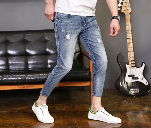 audwhale summer ripped slim men039s jeans mid waist casual pencil jeans pants for men ankle length stretch male3505361, Blue
audwhale summer ripped slim men039s jeans mid waist casual pencil jeans pants for men ankle length stretch male3505361, Blue