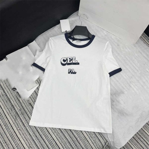 23 spring/summer new south oil contrast letter printing version slim fit sleeves made in black on a little fairy t-shirt, White
23 spring/summer new south oil contrast letter printing version slim fit sleeves made in black on a little fairy t-shirt, White