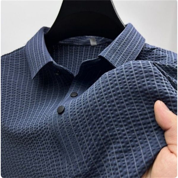2023 summer new men's lop-up hollow short-sleeved polo shirt ice silk breathable business stripe t-shirt male brand clothes m-4xl, White;black
2023 summer new men's lop-up hollow short-sleeved polo shirt ice silk breathable business stripe t-shirt male brand clothes m-4xl, White;black