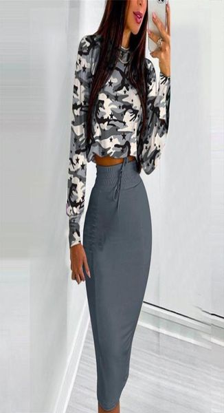 work dresses women two piece set autumn fashion loose oneck longsleeved vintage printed drawstring high waist bodycon skirt su4688931, White;black
work dresses women two piece set autumn fashion loose oneck longsleeved vintage printed drawstring high waist bodycon skirt su4688931, White;black