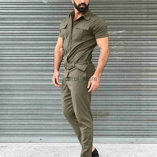 men's pants men's spring and summer solid color short-sleeved jumpsuit tooling lace-up zipper rompers jogging pants with pockets j, Black
men's pants men's spring and summer solid color short-sleeved jumpsuit tooling lace-up zipper rompers jogging pants with pockets j, Black