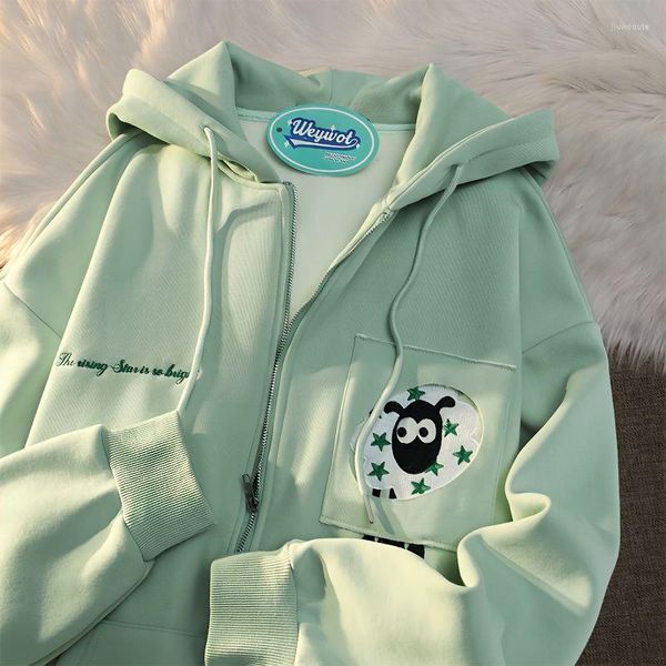 women's hoodies y2k fashion design sense niche cute cardigan sweater female spring and autumn couple all-match trendy hooded jacket ins, Black
women's hoodies y2k fashion design sense niche cute cardigan sweater female spring and autumn couple all-match trendy hooded jacket ins, Black