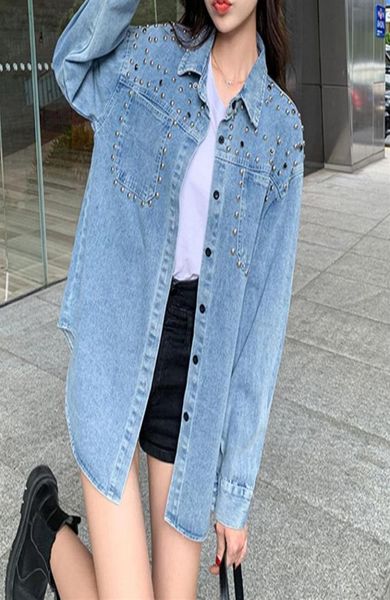 women039s jackets autumn new korean loose beaded denim coat shirt women258u1617840, Black;brown
women039s jackets autumn new korean loose beaded denim coat shirt women258u1617840, Black;brown