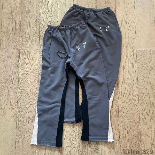 men's pants galleryes depts multi panel flared pants women sports loose high street casual sweatpants vintage trousers, Black
men's pants galleryes depts multi panel flared pants women sports loose high street casual sweatpants vintage trousers, Black