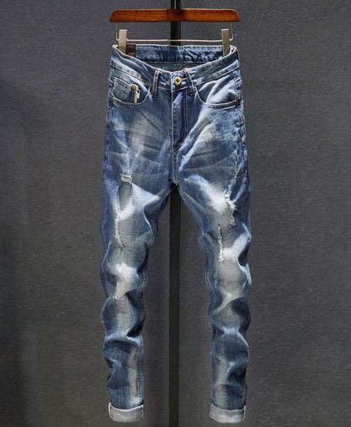 men039s jeans ripped men dark blue stretch slim fit distressed streetwear denim pants casual retro biker man trousers hiphop3186789
men039s jeans ripped men dark blue stretch slim fit distressed streetwear denim pants casual retro biker man trousers hiphop3186789