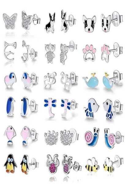 authentic 925 sterling silver earrings insect honey bee animal dog cat stud earrings for women girls kids fashion jewelry gift6293211, Golden;silver
authentic 925 sterling silver earrings insect honey bee animal dog cat stud earrings for women girls kids fashion jewelry gift6293211, Golden;silver
