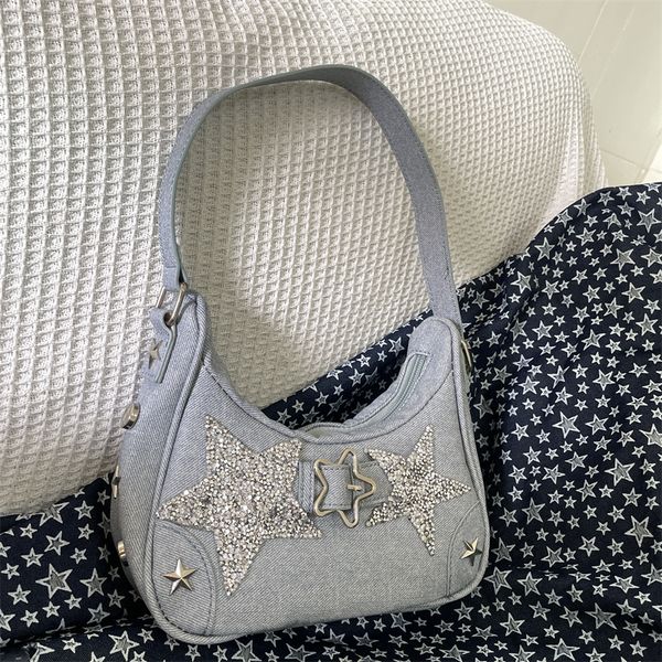 evening bags mbti y2k original designer handbags for women denim pentagram patch shoulder bag vintage brand casual underarm bag 230803
evening bags mbti y2k original designer handbags for women denim pentagram patch shoulder bag vintage brand casual underarm bag 230803