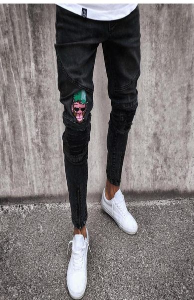 2019 men stylish ripped denim pants biker skinny slim straight frayed denim trousers new fashion skinny jeans trousers1220054, Blue
2019 men stylish ripped denim pants biker skinny slim straight frayed denim trousers new fashion skinny jeans trousers1220054, Blue
