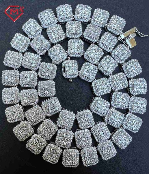 10mm iced out pass diamond tester d color real moissanite diamond square 925 sterling silver hip hop tennis chain for men
10mm iced out pass diamond tester d color real moissanite diamond square 925 sterling silver hip hop tennis chain for men