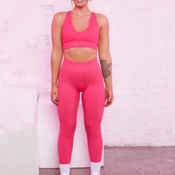 autumn/winter new yoga suit set women's seamless knitted sports fitness pants, White;red
autumn/winter new yoga suit set women's seamless knitted sports fitness pants, White;red