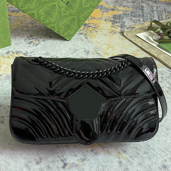 10a patent leather bag fashion designer women handbags purse all black chain cross body bags luxury shoulder bag genuine leather hand bag
10a patent leather bag fashion designer women handbags purse all black chain cross body bags luxury shoulder bag genuine leather hand bag