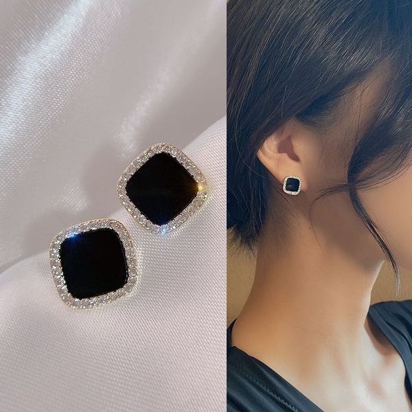 black stud earring women designer black oxide earrings bridal platinum jewelry jhumka girls rest assured small diamond around square earring, Golden;silver
black stud earring women designer black oxide earrings bridal platinum jewelry jhumka girls rest assured small diamond around square earring, Golden;silver