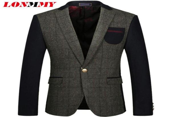 lonmmy 3xl plaid mens blazer jacket fashion outerwear wool woolen suit mens velvet blazers wedding dress windbreaker 2018 new9953421, White;black 
lonmmy 3xl plaid mens blazer jacket fashion outerwear wool woolen suit mens velvet blazers wedding dress windbreaker 2018 new9953421, White;black
