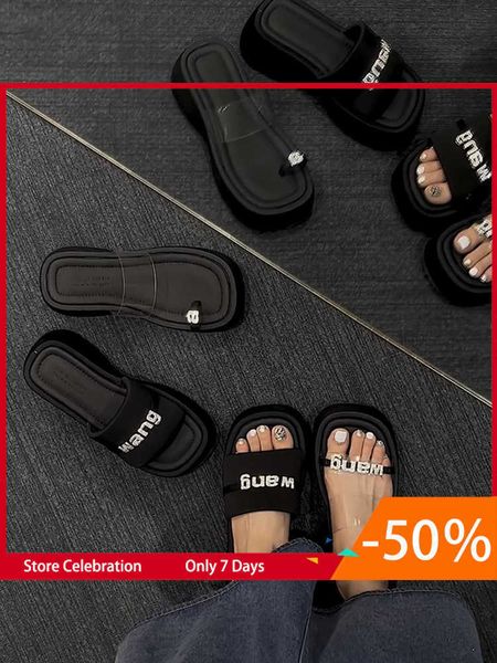 fashionable letter with slippers for women's summer outerwear 2023 new feeling black beach sandals
fashionable letter with slippers for women's summer outerwear 2023 new feeling black beach sandals