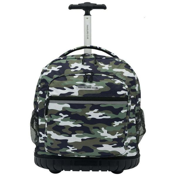backpack travelers club 18" rolling camouflage 230803