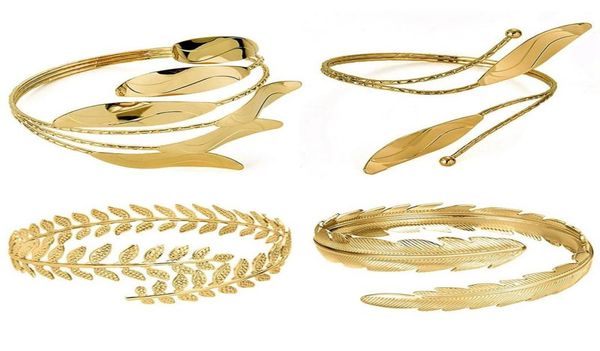 piecesset arm bracelet for women girls gold color mental open upper bangle simple adjustable armlet armband set9454065, Black
piecesset arm bracelet for women girls gold color mental open upper bangle simple adjustable armlet armband set9454065, Black