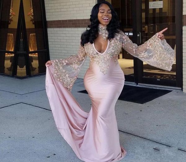 2019 mermaid prom dress high neck appliques deep vneck long formal holidays wear graduation evening party gown custom made p4376693, Black
2019 mermaid prom dress high neck appliques deep vneck long formal holidays wear graduation evening party gown custom made p4376693, Black