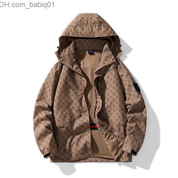 men's jackets spring and autumn new style jacket men's wind-proof waterproof fashion baggy hooded jacket t230804, Black;brown
men's jackets spring and autumn new style jacket men's wind-proof waterproof fashion baggy hooded jacket t230804, Black;brown