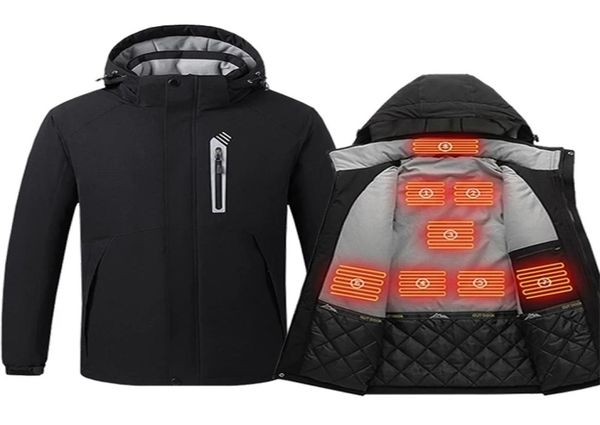 men 8 zone heating jacket winter electric heated clothes usb charging waterproof windbreaker heat outdoor skiing coat m5xl 2110274940274, Black
men 8 zone heating jacket winter electric heated clothes usb charging waterproof windbreaker heat outdoor skiing coat m5xl 2110274940274, Black