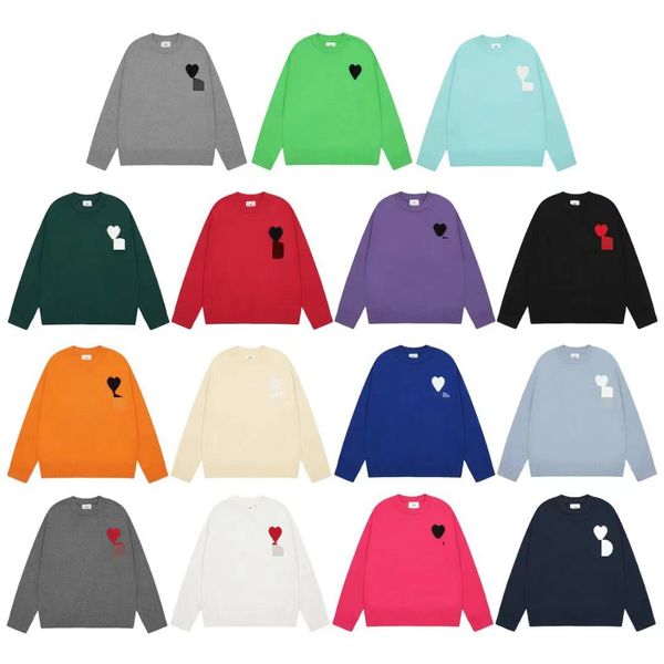 paris fashion men's designer knitted sweater embroidered red heart solid color big love round neck short sleeve a warm t-shirt for men, White;black
paris fashion men's designer knitted sweater embroidered red heart solid color big love round neck short sleeve a warm t-shirt for men, White;black