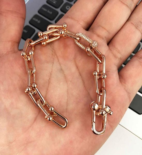 925 sterling silver rose gold bracelet women hardwear lock luxury brand fashion jewelry7809496, Golden;silver
925 sterling silver rose gold bracelet women hardwear lock luxury brand fashion jewelry7809496, Golden;silver