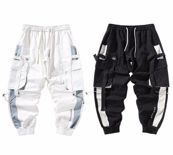 men fashion ribbons color block black pocket cargo pants harem joggers harajuku sweatpant hip hop trousers sweatpants2141512
men fashion ribbons color block black pocket cargo pants harem joggers harajuku sweatpant hip hop trousers sweatpants2141512
