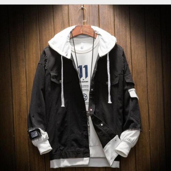 2020 spring and autumn new men039s fashion loose large youth hooded fake two pieces denim jacket jackets outerwear coats98848147289807, Black;brown
2020 spring and autumn new men039s fashion loose large youth hooded fake two pieces denim jacket jackets outerwear coats98848147289807, Black;brown