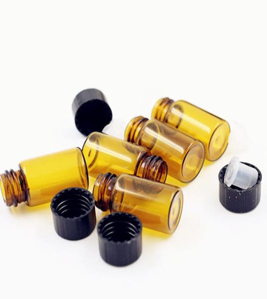 100pcslot 2ml3ml brown glass bottle sample test bottle mini amber glass with black cap essential oil7008467
100pcslot 2ml3ml brown glass bottle sample test bottle mini amber glass with black cap essential oil7008467
