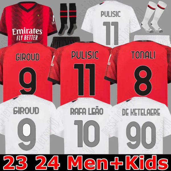 23 24 pulisic koche bennacer soccer jerseys ac 2023 2024 giroud de ketelaere r. leao theo home football shirt special fourth 4th men kids ki, Black;yellow
23 24 pulisic koche bennacer soccer jerseys ac 2023 2024 giroud de ketelaere r. leao theo home football shirt special fourth 4th men kids ki, Black;yellow
