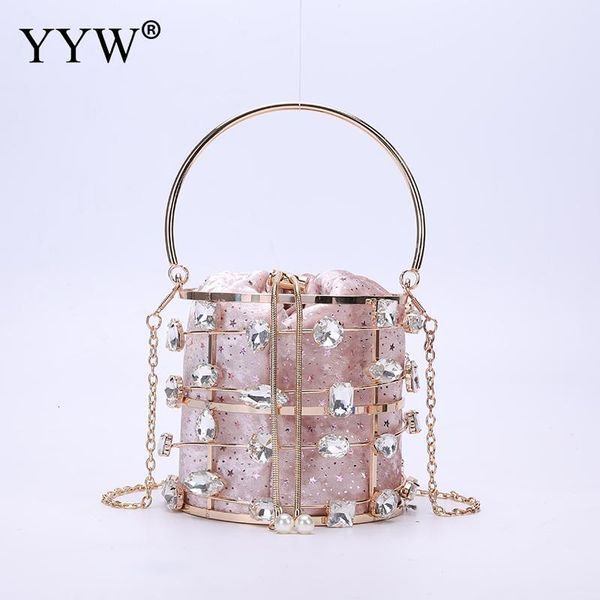 evening bags women handbags with large diamonds evening party clutch pink velour bucket bag luxury designer chian shoulder bags bolso 230803
evening bags women handbags with large diamonds evening party clutch pink velour bucket bag luxury designer chian shoulder bags bolso 230803