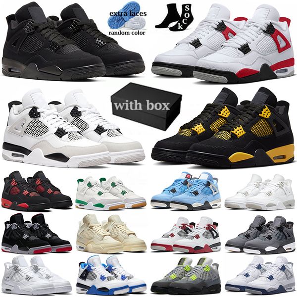 with box 4 basketball shoes military black cat 4s mens sneakers pine green fire red cement thunder white oreo bred cool grey infrared men wo
with box 4 basketball shoes military black cat 4s mens sneakers pine green fire red cement thunder white oreo bred cool grey infrared men wo