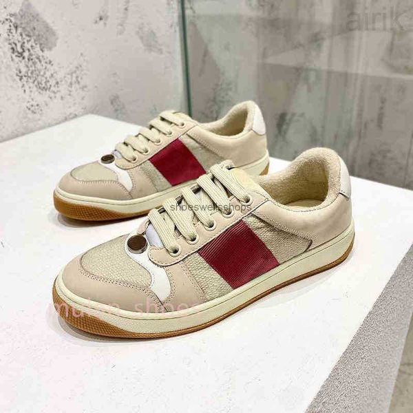 screener sneaker beige butter dirty leather shoes running vintage red and green web stripe luxurys designers sneakers bi-color rubber sole s
screener sneaker beige butter dirty leather shoes running vintage red and green web stripe luxurys designers sneakers bi-color rubber sole s