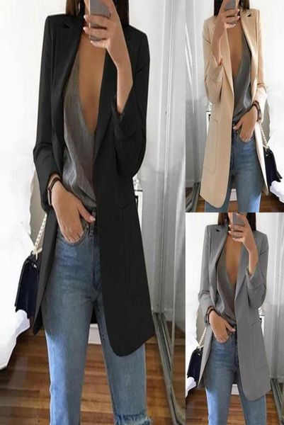 casual long sleeve solid color turndown collar coat lady business jacket suit coat slim women blazers female w3 mx1908091105997, White;black
casual long sleeve solid color turndown collar coat lady business jacket suit coat slim women blazers female w3 mx1908091105997, White;black