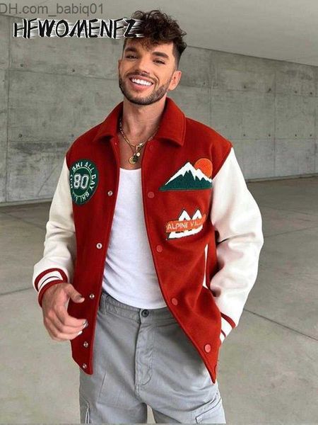 men's jackets autumn winter patchwork bike jacket men 2023 turn-down collar warm bomber coats male casual single breasted motorcycle ou, Black;brown
men's jackets autumn winter patchwork bike jacket men 2023 turn-down collar warm bomber coats male casual single breasted motorcycle ou, Black;brown