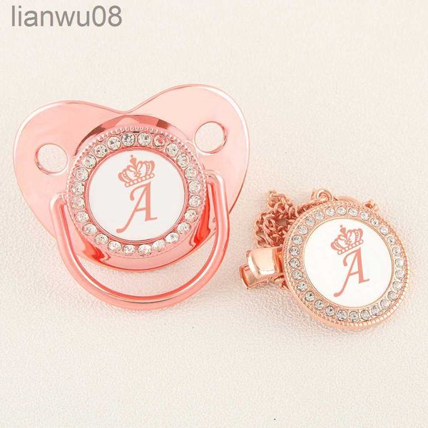 pacifiers# rose gold crown 26 name initial letter baby pacifier with clip food grade silicone dummy soother bling baby pacifier unique gift
pacifiers# rose gold crown 26 name initial letter baby pacifier with clip food grade silicone dummy soother bling baby pacifier unique gift