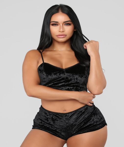 2020 womens fashion nightwear new velvet two piece suits summer pajamas active vest shorts new twopiece shorts tracksuits 2876564, Black;red
2020 womens fashion nightwear new velvet two piece suits summer pajamas active vest shorts new twopiece shorts tracksuits 2876564, Black;red
