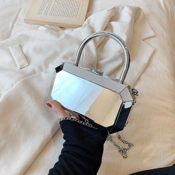 niche design mirror bag spring summer new hundred chain crossbody handbag tote alloy small square bag 0809
niche design mirror bag spring summer new hundred chain crossbody handbag tote alloy small square bag 0809