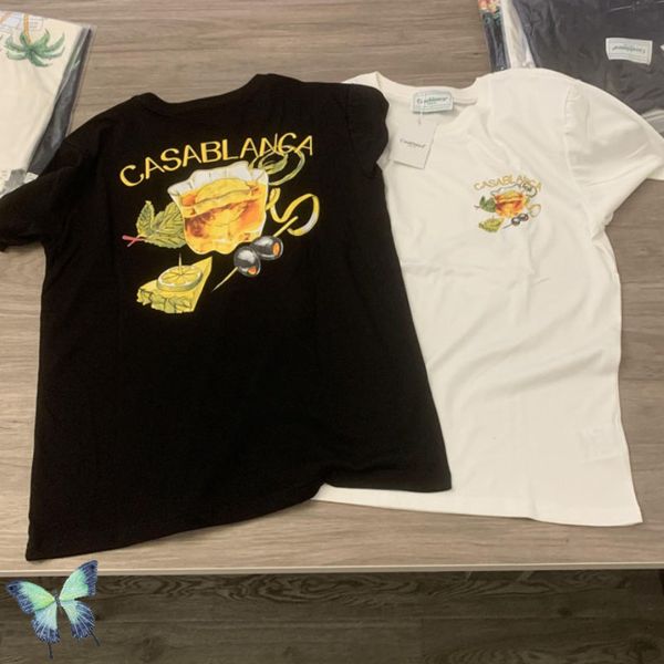 men's t-shirts 23ss stock casablanca t-shirts fruit cheese glass print short sleeve cotton loose tshirt for men women 230804, White;black
men's t-shirts 23ss stock casablanca t-shirts fruit cheese glass print short sleeve cotton loose tshirt for men women 230804, White;black