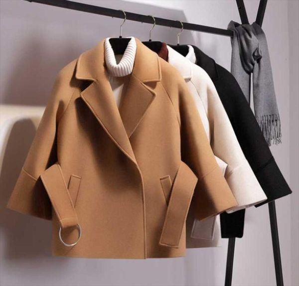women039s wool blends short coat belt jacket petite woolen coats female autumn winter overcoat student cloak5736430, Black
women039s wool blends short coat belt jacket petite woolen coats female autumn winter overcoat student cloak5736430, Black