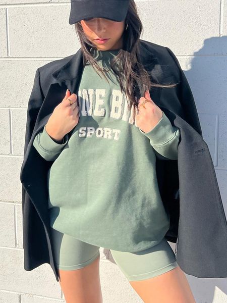 women s hoodies sweatshirts letter flocking green sweatshirt women spring autumn clothing vintage fashion loose hoodie 2023 chic 230804, Black
women s hoodies sweatshirts letter flocking green sweatshirt women spring autumn clothing vintage fashion loose hoodie 2023 chic 230804, Black