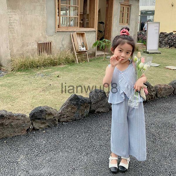 clothing sets summer girls' clothing sets plaid fashion version personalized long pants 2pcs baby kids children clothes suit x0803, White
clothing sets summer girls' clothing sets plaid fashion version personalized long pants 2pcs baby kids children clothes suit x0803, White