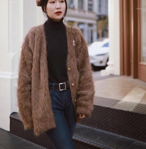 women039s knits tees 2022 woman alpaca biella cardigan vneck front buttons drop shoulder long sleeves oversized knitwear6664066, White
women039s knits tees 2022 woman alpaca biella cardigan vneck front buttons drop shoulder long sleeves oversized knitwear6664066, White