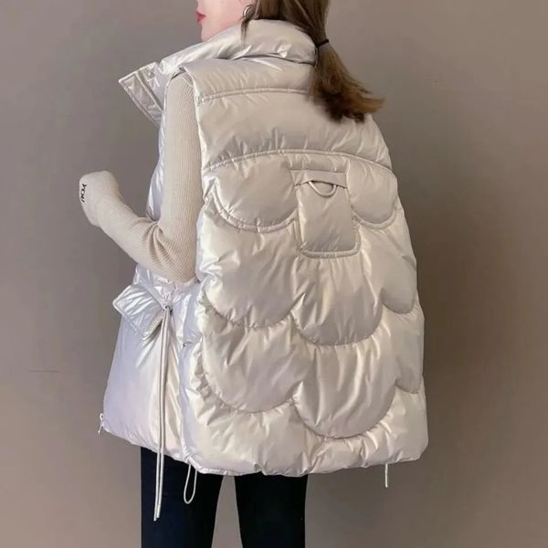 women's vests down cotton vest women autumn winter short loose casual waistcoat womens fashion large size sleeveless jacket 230803, Black;white
women's vests down cotton vest women autumn winter short loose casual waistcoat womens fashion large size sleeveless jacket 230803, Black;white