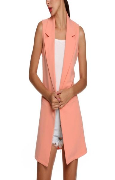2020 fashion sleeveless turn down collar vest for womem slim elegant long vest cardigan commuter casual blazer women039s9422080, Black;white
2020 fashion sleeveless turn down collar vest for womem slim elegant long vest cardigan commuter casual blazer women039s9422080, Black;white