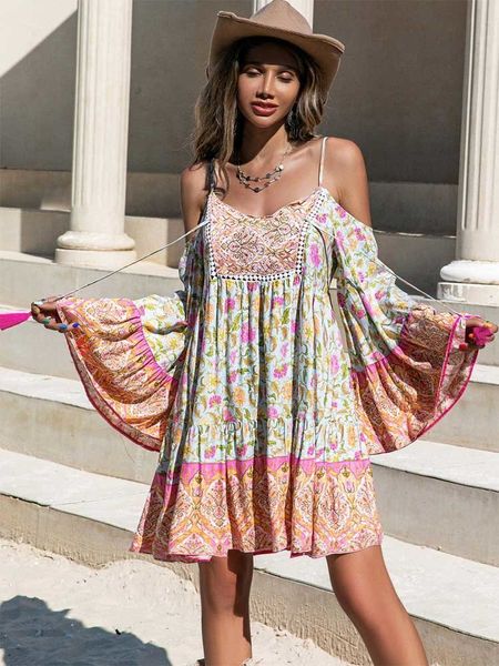 plus size dresses boho inspired floral print rayon mini boho dress for women off shoulder v neck half sleeve bohemian beach summer 2023 2308, Black
plus size dresses boho inspired floral print rayon mini boho dress for women off shoulder v neck half sleeve bohemian beach summer 2023 2308, Black